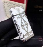 Wholesale AAA Copy Cartier Lighter - Silver and White
